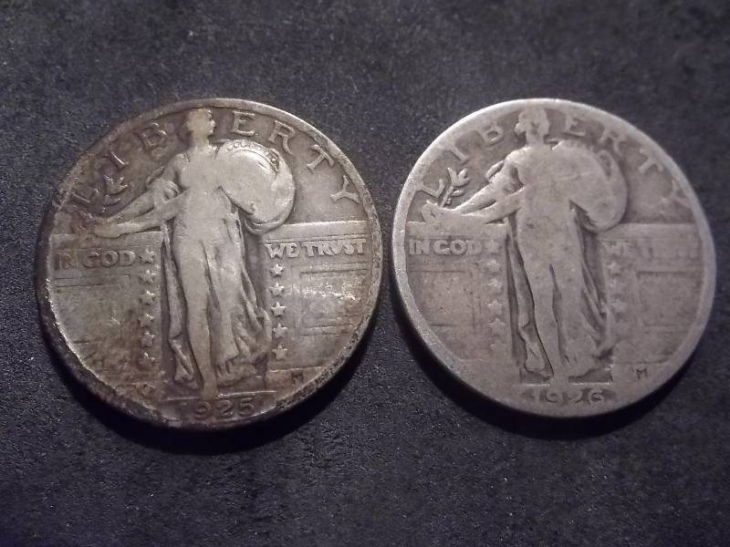 1925, 1926 Standing Liberty Quarters