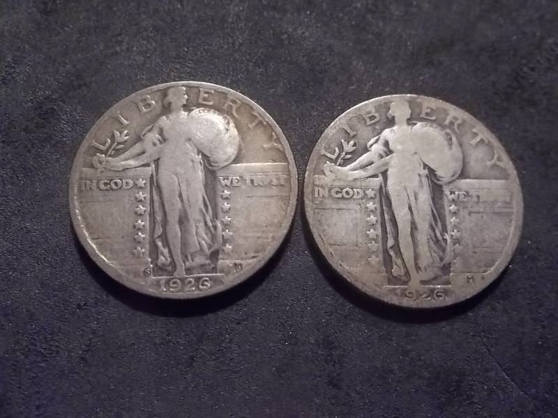 1926, 1926 S Standing Liberty Quarters