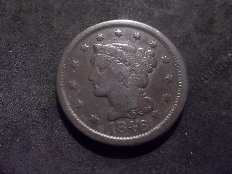 1846 Large Cent Small Date