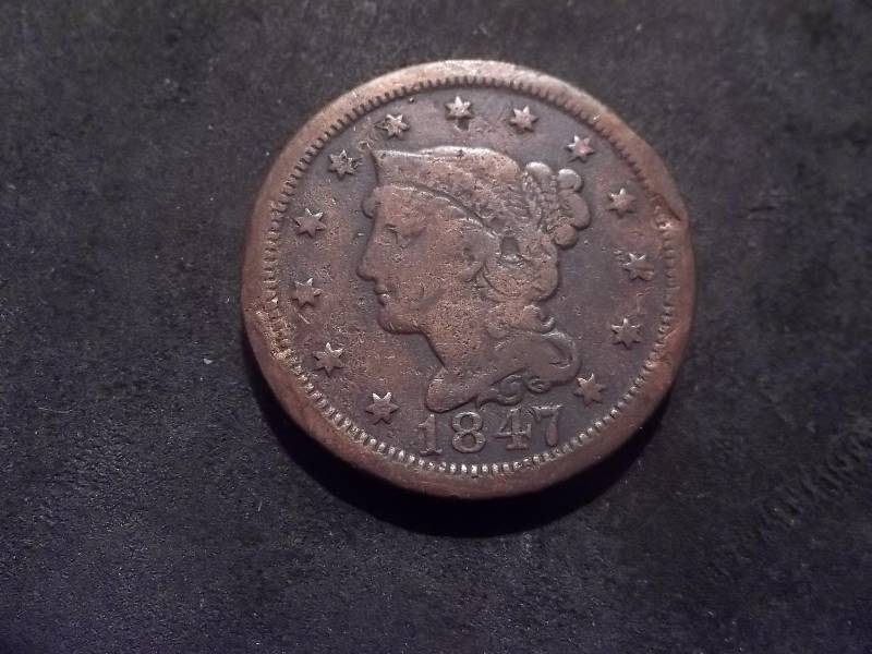 1847 Large Cent