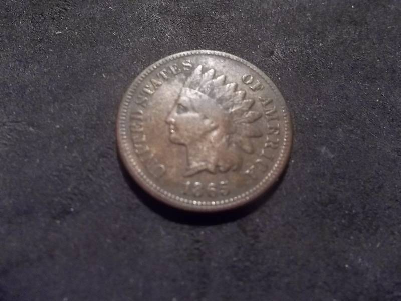 1865 Indian Head Cent (Fancy 5)