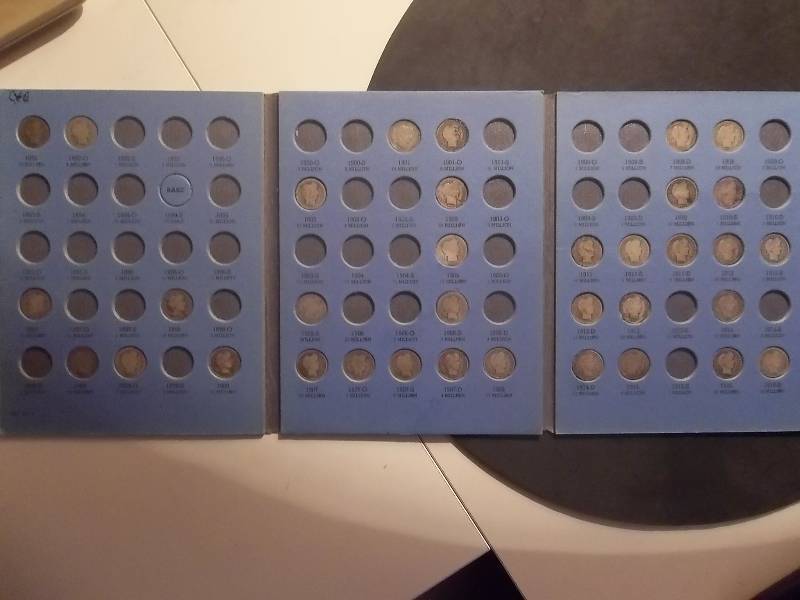 Barber Dime Collection Partial 1892-1916