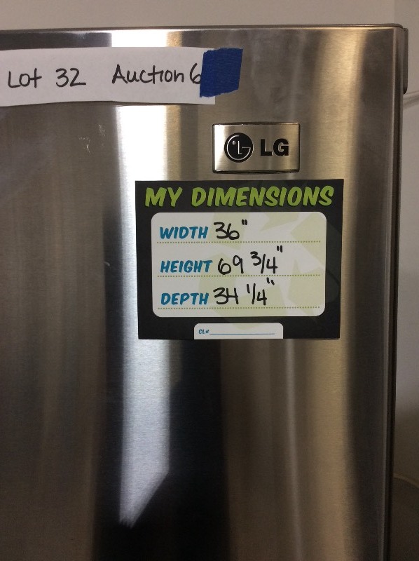 lot 32 image: LG Stainless Steel French Door Fridge
