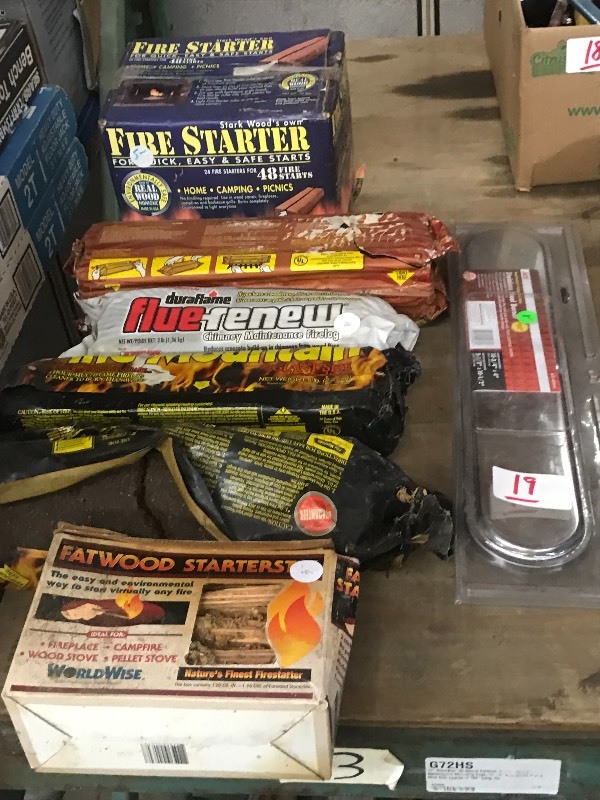 lot 19 image: Lot Of Assorted Fire Starters & (1)...