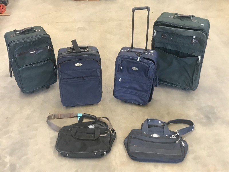 lot 33 image: 6-Piece Suitcase  Luggage  Lot ...