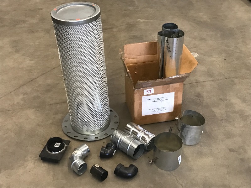 lot 37 image: Lot Of Box Of Assorted Stove Pipe ...