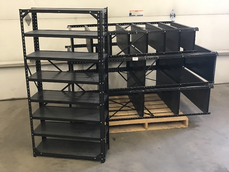 lot 47 image: Lot Of (2) 5ft & (2) 6ft Steel Shop...