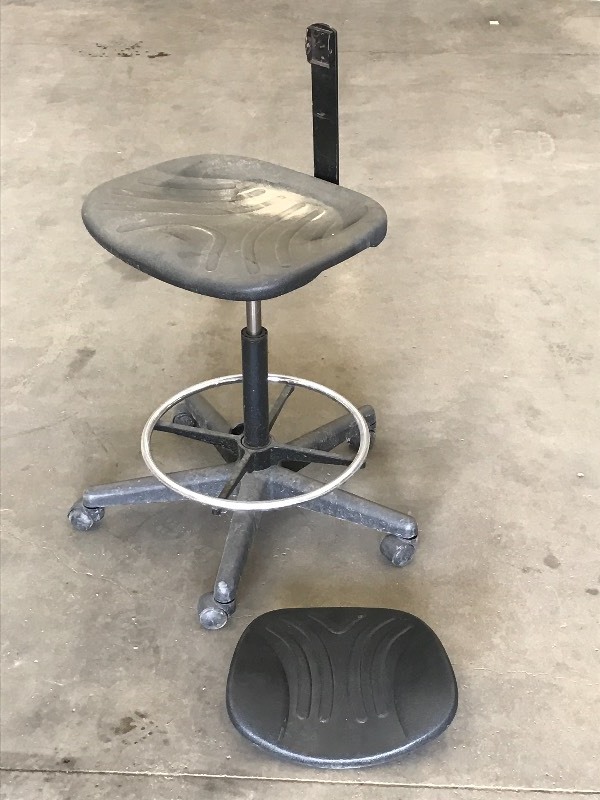 lot 80 image: Bevco Adjustable Rolling Work Stool...