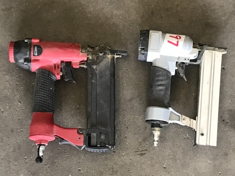 lot 97 image: Lot Of (2) Pneumatic Brad Nailers ...