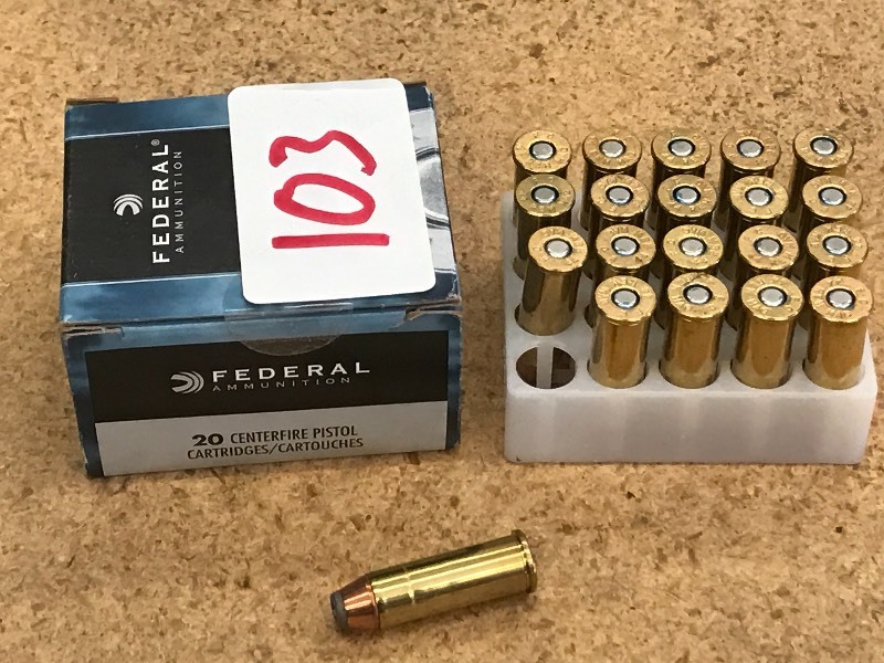 lot 103 image: (1) 20-Round Box Of Federal 180grai...