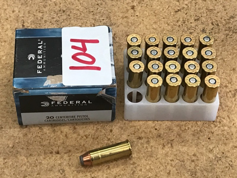 lot 104 image: (1) 20-Round Box Of Federal 180grai...
