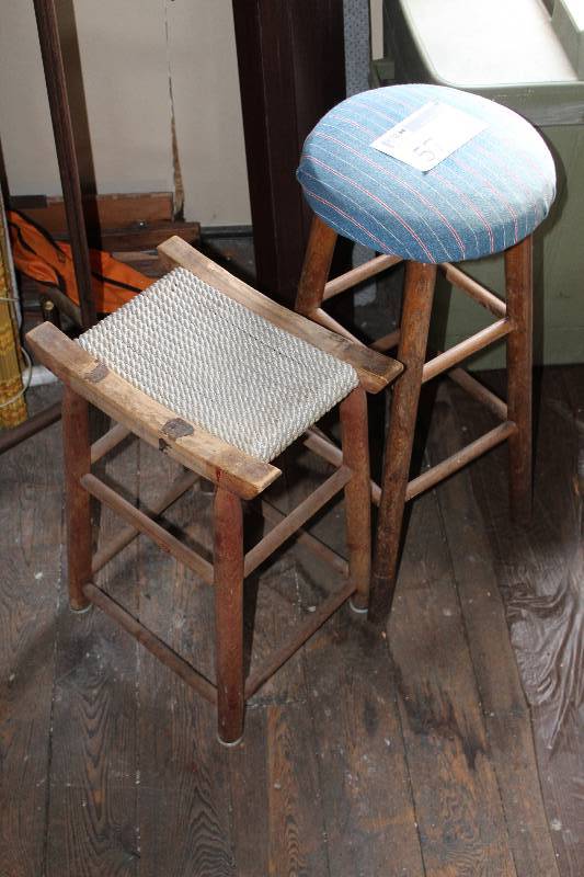 lot 57 image: Lot of (2) Stools
