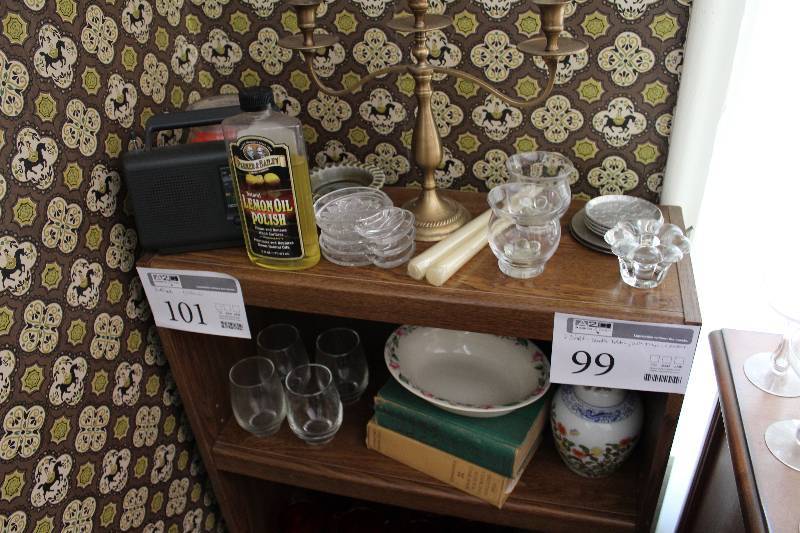 lot 99 image: Table Dcor - Candle Holders, Ash Trays, Coasters