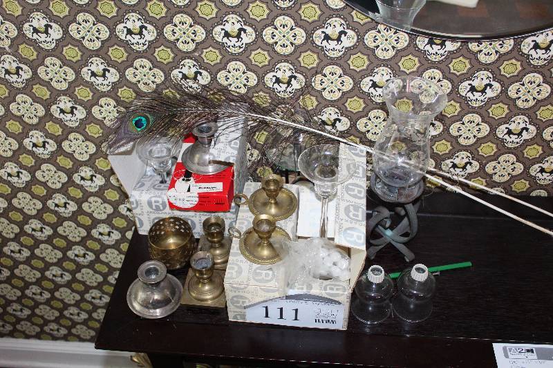 lot 111 image: Candle Holders