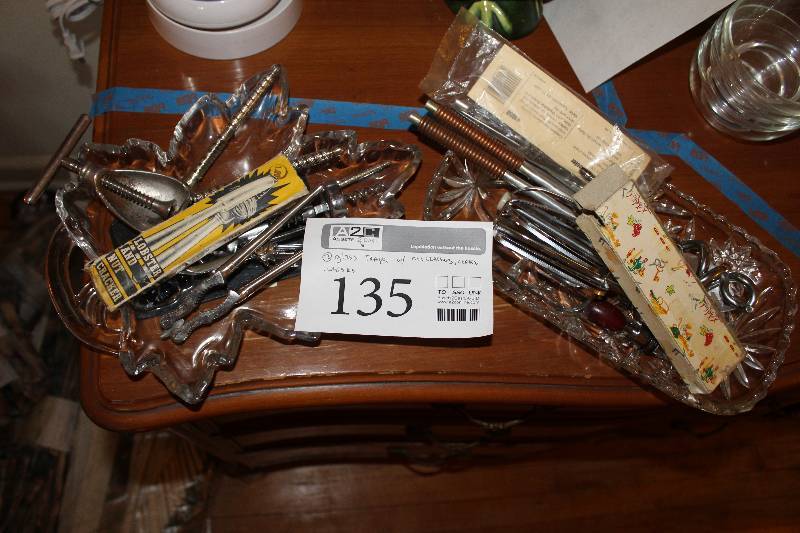 lot 135 image: Glass Trays, Nutcrackers, Corks, Whisks