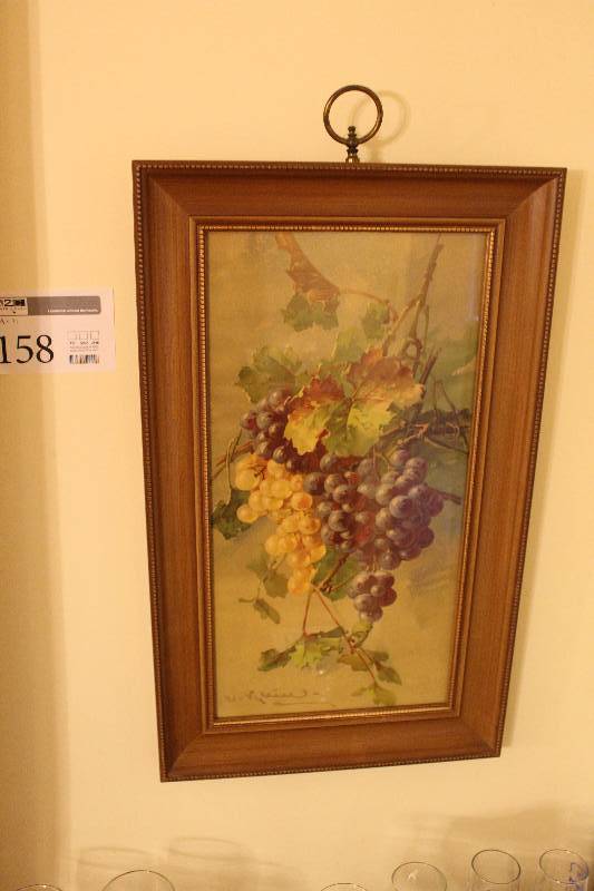 lot 158 image: Grape Vines Framed Wall Art
