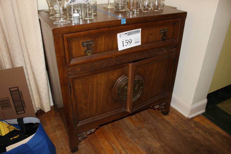 lot 159 image: Pionite High Pressure Laminate Dresser w 2-Doors, 1-Drawer