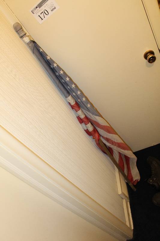 lot 170 image: American Flag w Pole