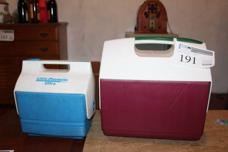 lot 191 image: Lot of (2) Igloo Playmate Personal Coolers