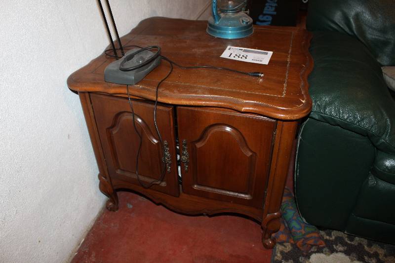 lot 188 image: Wood Side Table