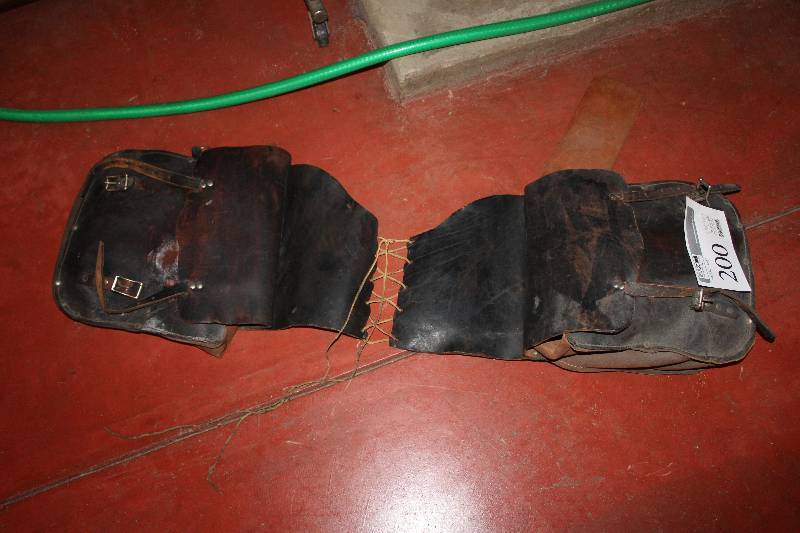 lot 200 image: Leather Saddlebags