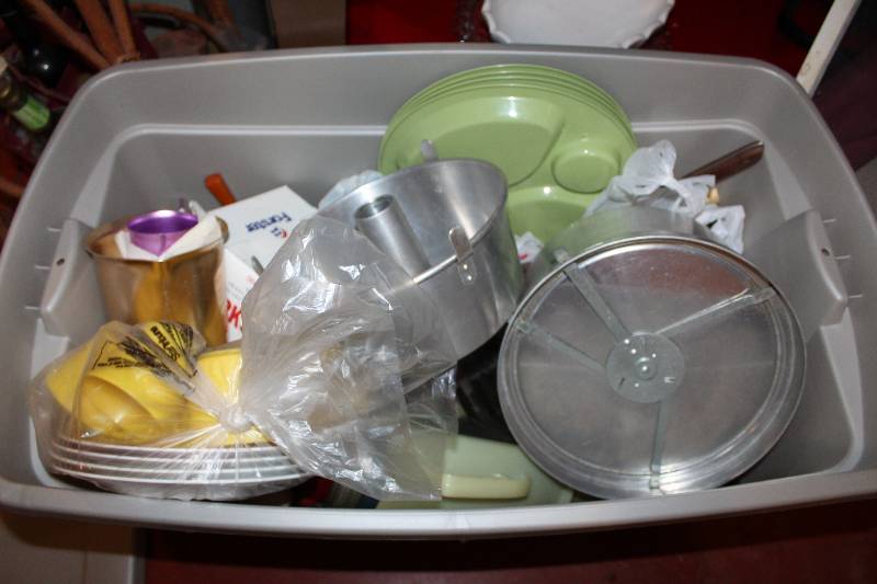 lot 173 image: Cookware, Cooking Utensils, Plates, Cups, And More