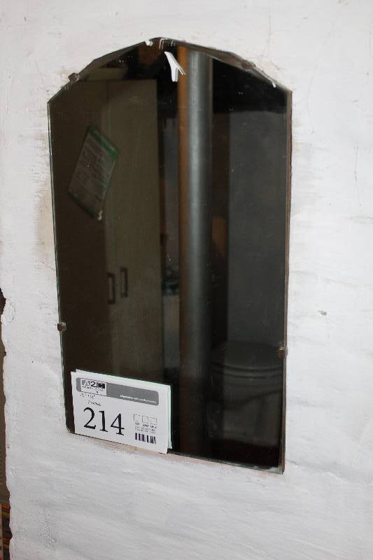lot 214 image: Wall Mirror w Arched top