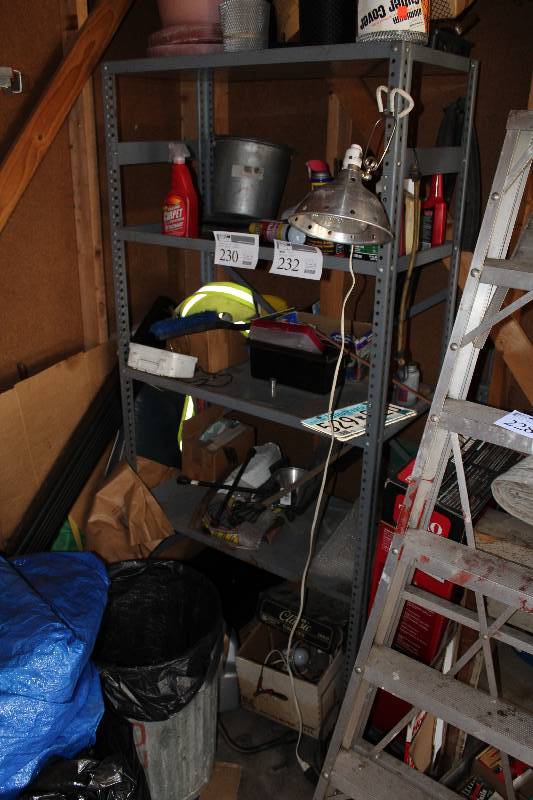 lot 232 image: 6-Shelf Adjustable Metal Shelving Unit