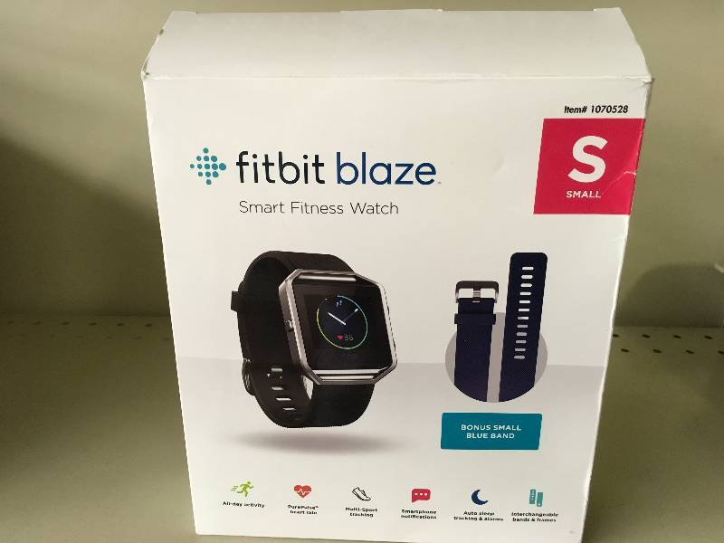 lot 22 image: FITBIT BLAZE, SMALL SIZE, RETAIL $199.99