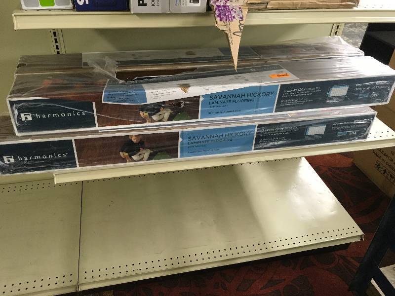 lot 28 image: HARMONICS SAVANNAH HICKORY FLOORING, 4 BOXES