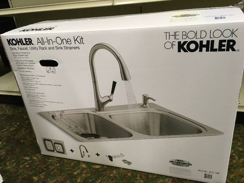 lot 35 image: KOHLER SS SINKFAUCET, RETAIL $279.99