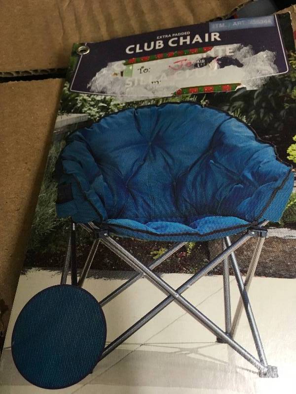 lot 49 image: TOFASCO EXTRA PAD CHAIR, RETAIL $79.99