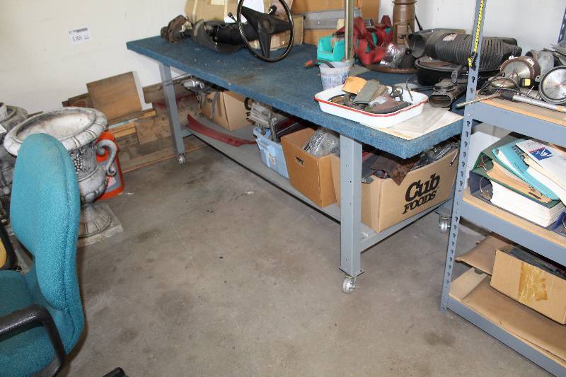 lot 251 image: Rolling Metal Work Table