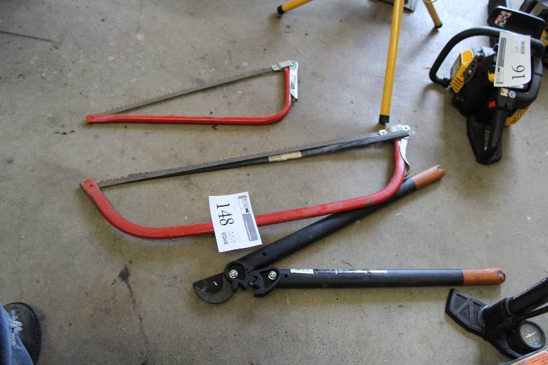 lot 148 image: Lot of (3) Hand Tools - 2) Tree Saws, 1) PowerGear Bypass Lopper