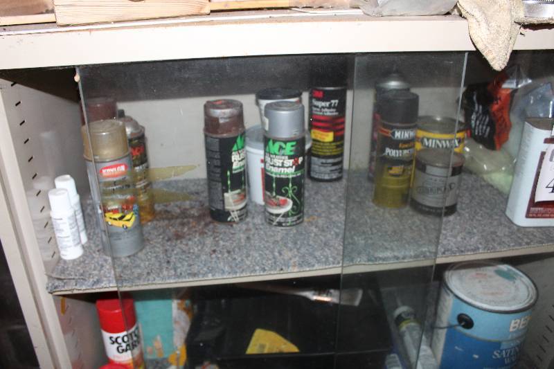 lot 461 image: Spray Paint, Floor Wax, House Paint, And More