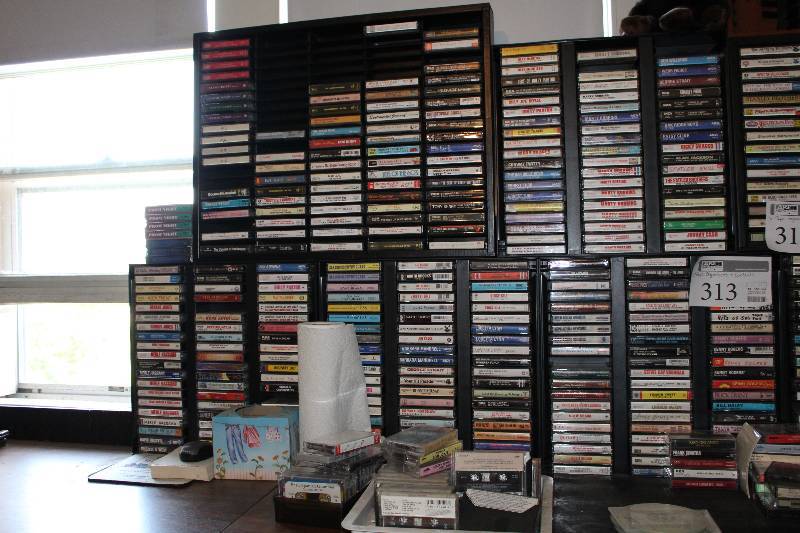 lot 313 image: Cassette Tapes, Tape Organizersx5
