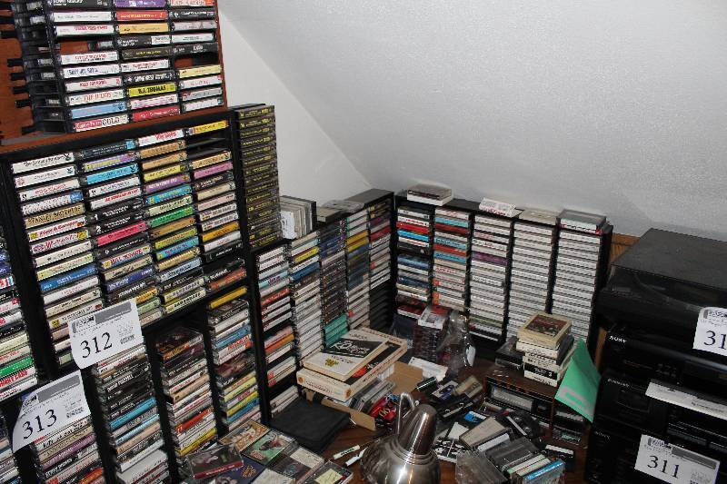 lot 312 image: Cassette Tapes, Tape Organizersx5