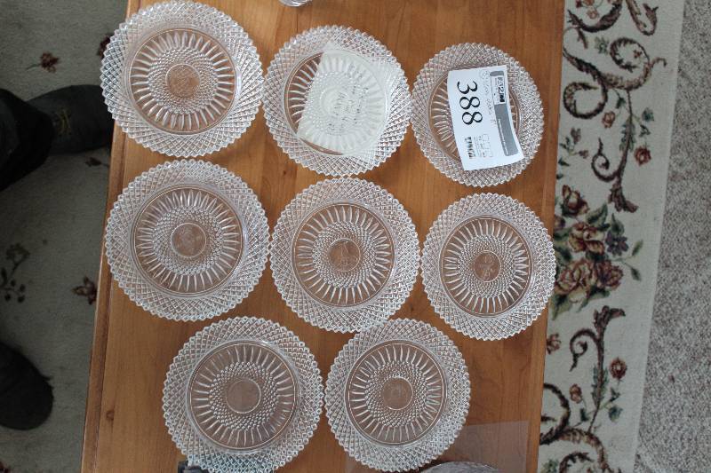 lot 388 image: Lot of (8) Glass Plates