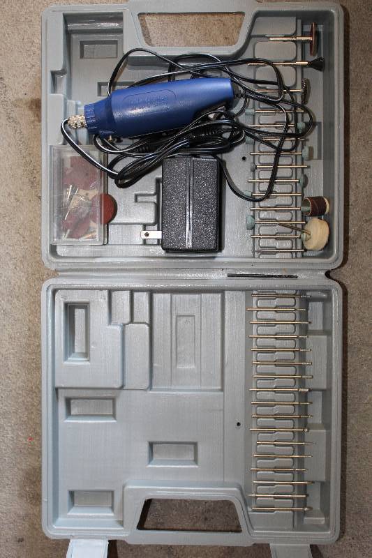 lot 45 image: Rotary Tool w Case, Attachments