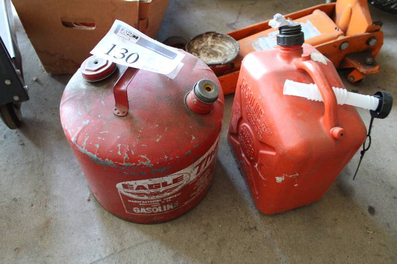 lot 130 image: Lot of (2) Gas Cans