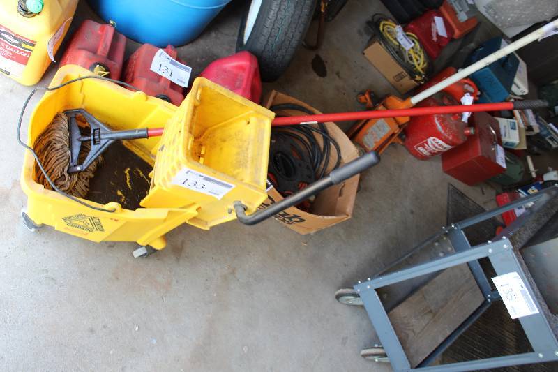 lot 133 image: Floor Mop Bucket, Squeegee, Mop