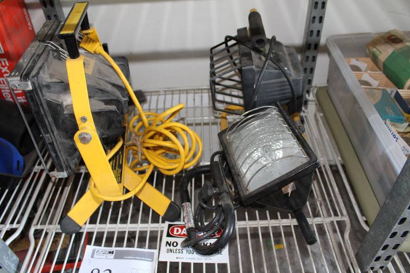 lot 83 image: Lot of (3) Shop Work Lights - Fastoria, And More