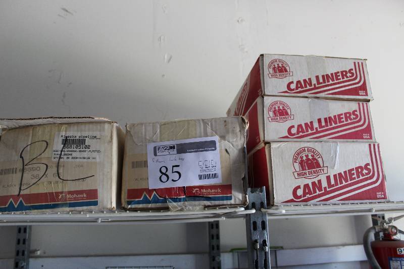 lot 85 image: Lot of (5) Boxes of Garbage Can Liners