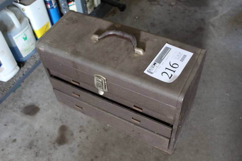 lot 216 image: Tool Box, Grinding Discs, Hardware