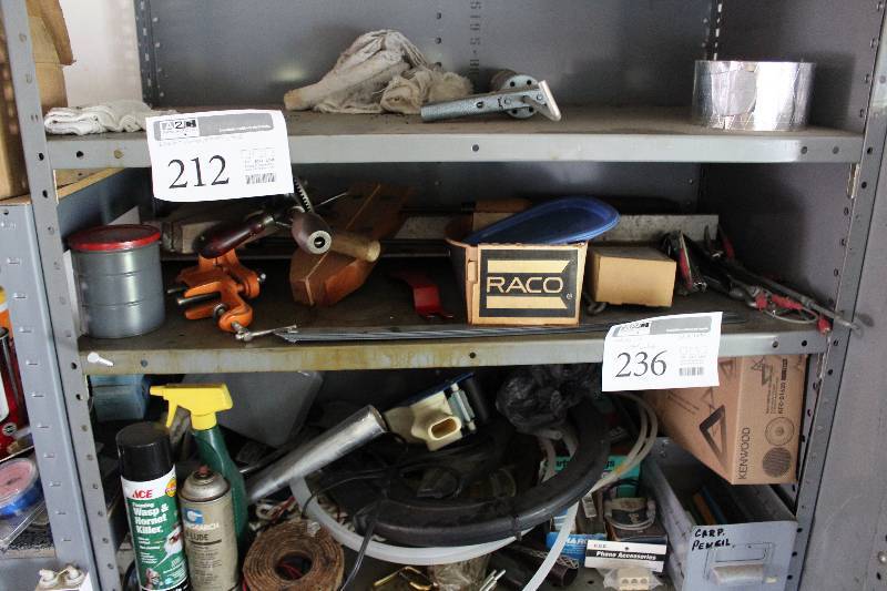 lot 212 image: Clamps, Drill, Misc