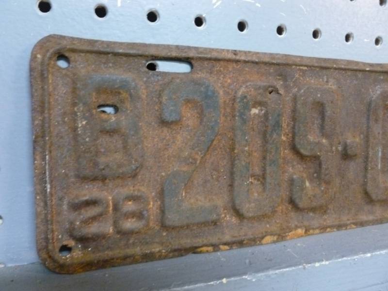 Vintage License Plate