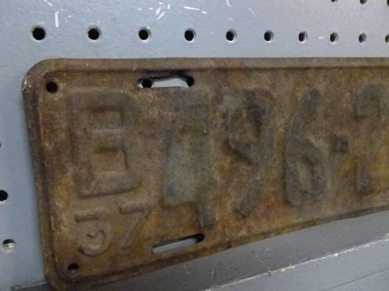 Vintage License Plate