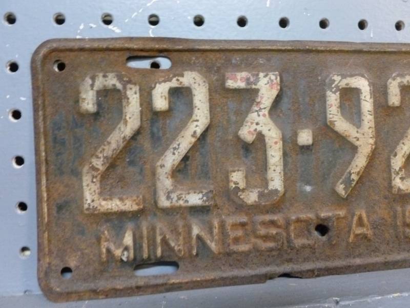 Vintage License Plate
