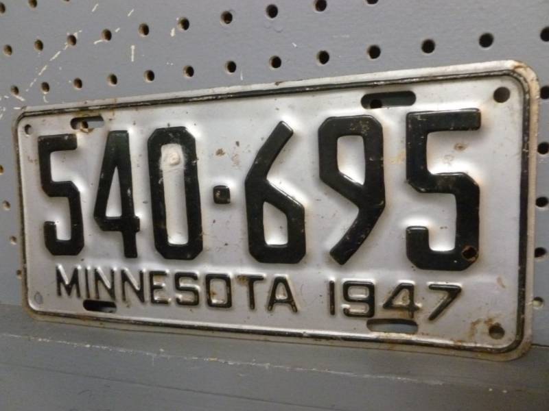 Vintage License Plate