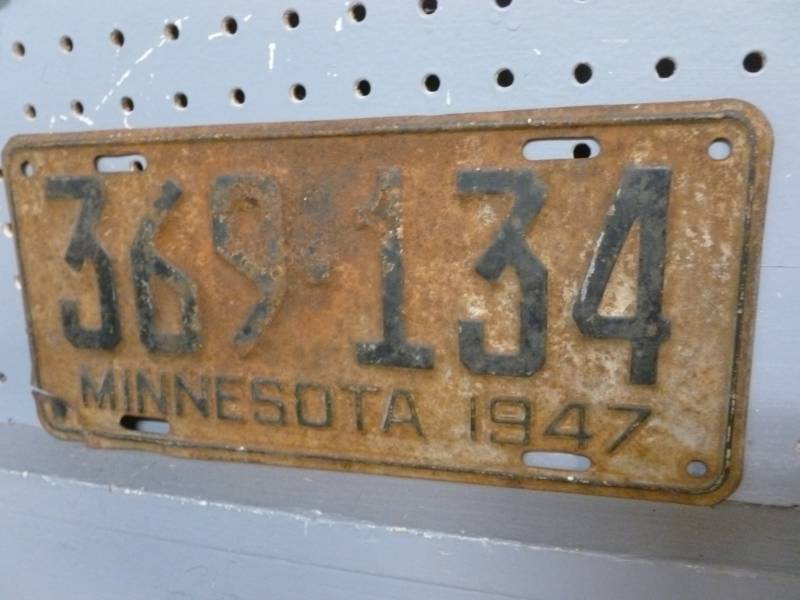 Vintage License Plate